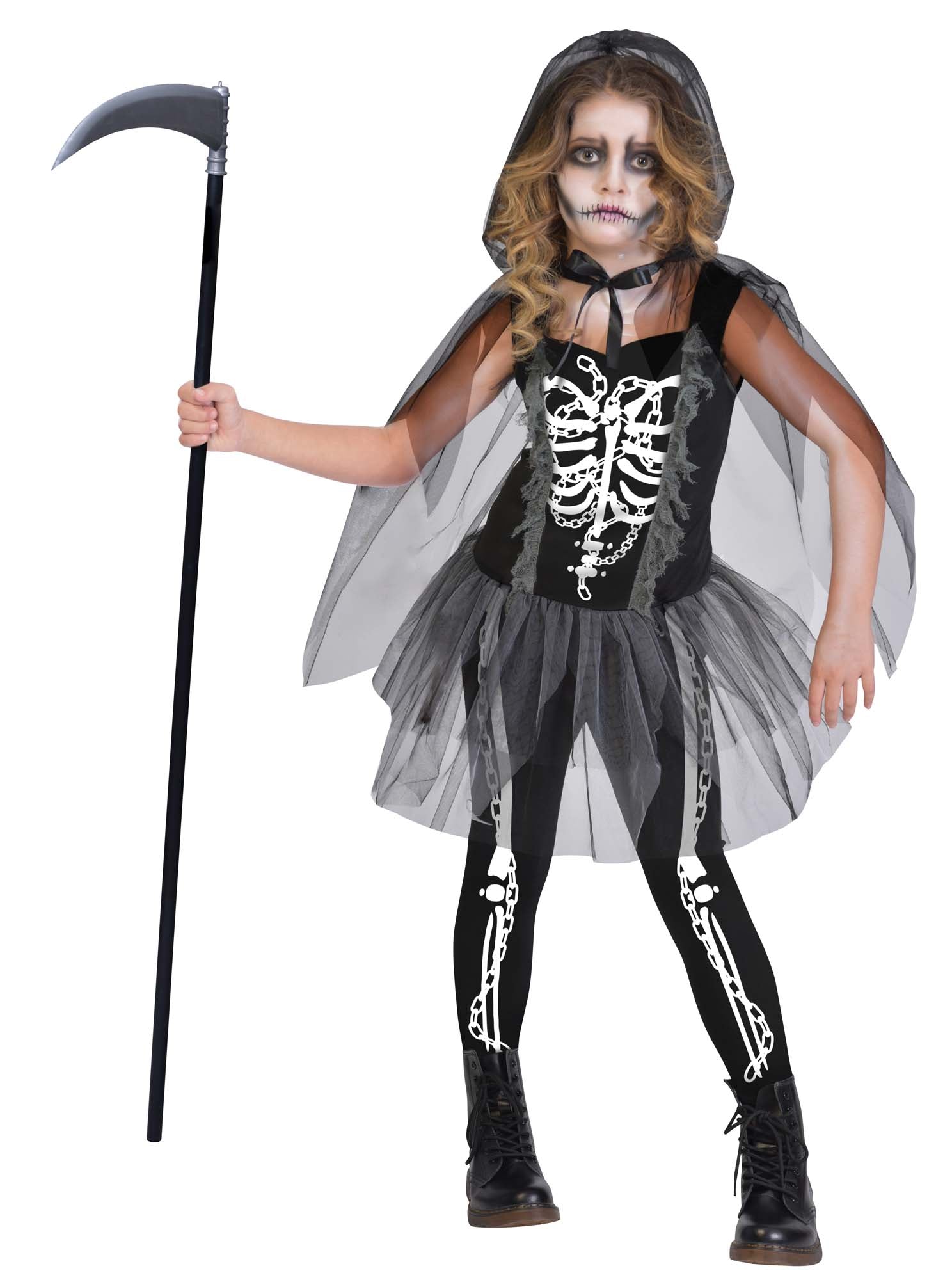 Grim Reaper Girls Costume by Amscan Costumes only at  TeeJayTraders.com