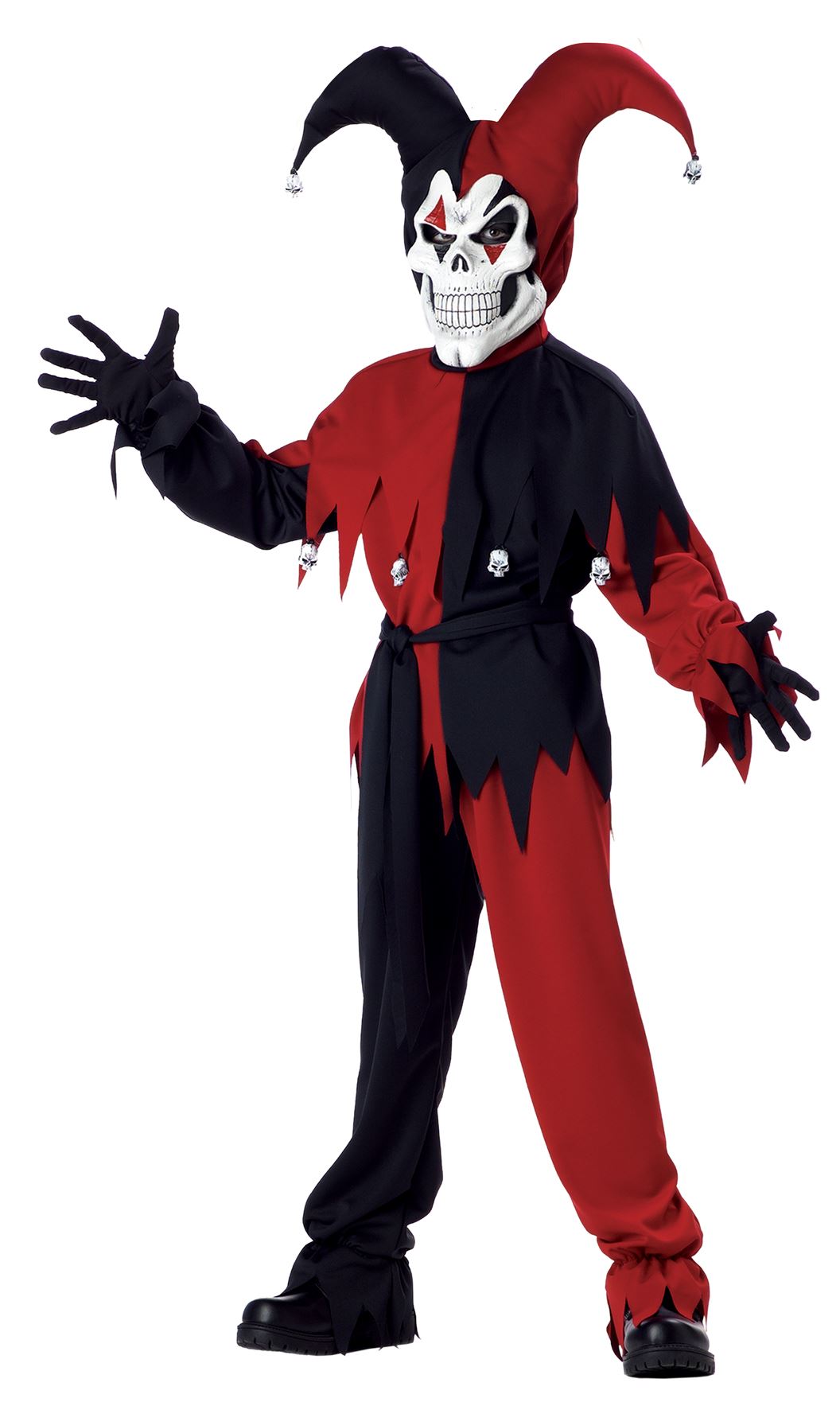 Evil Jester Clown Boys Costume by California Costumes only at  TeeJayTraders.com