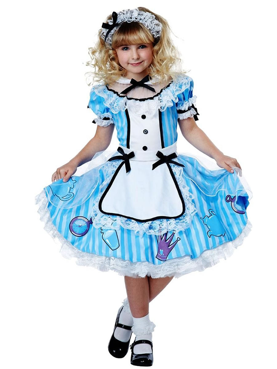 Alice in Wonderland Girls Costume by California Costumes only at  TeeJayTraders.com - Image 2