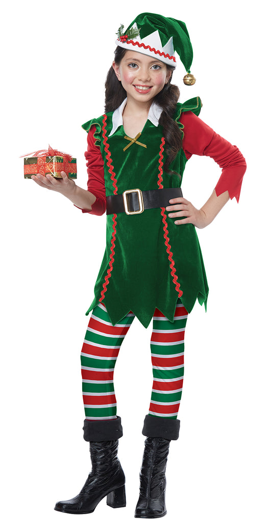 Festive Elf Girls Costume by California Costumes only at  TeeJayTraders.com