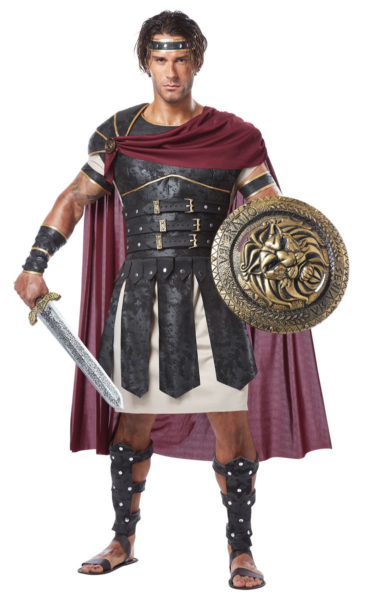 Roman Gladiator Men Medieval Costume by California Costumes only at  TeeJayTraders.com