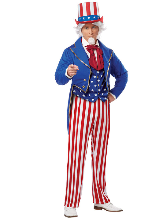 Uncle Sam Men Patriotic Costume by California Costume only at  TeeJayTraders.com