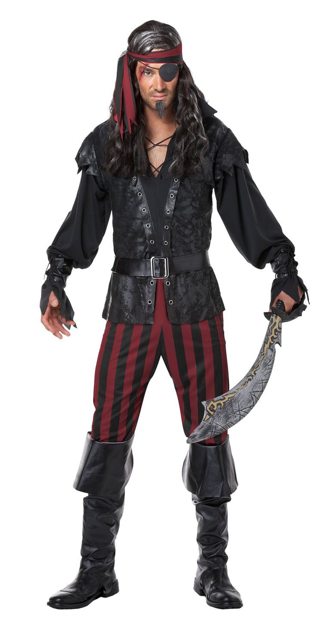 Ruthless Rogue Men Pirate Costume by California Costumes only at  TeeJayTraders.com