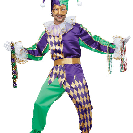 Mardi Grass Jester Men Costume by California Costume only at  TeeJayTraders.com