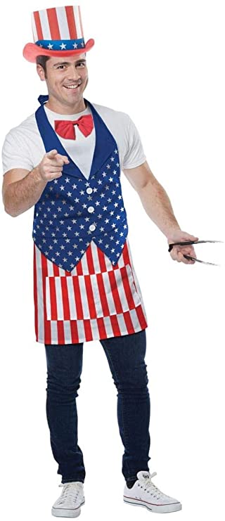 4Th of July Apron by California Costumes only at  TeeJayTraders.com