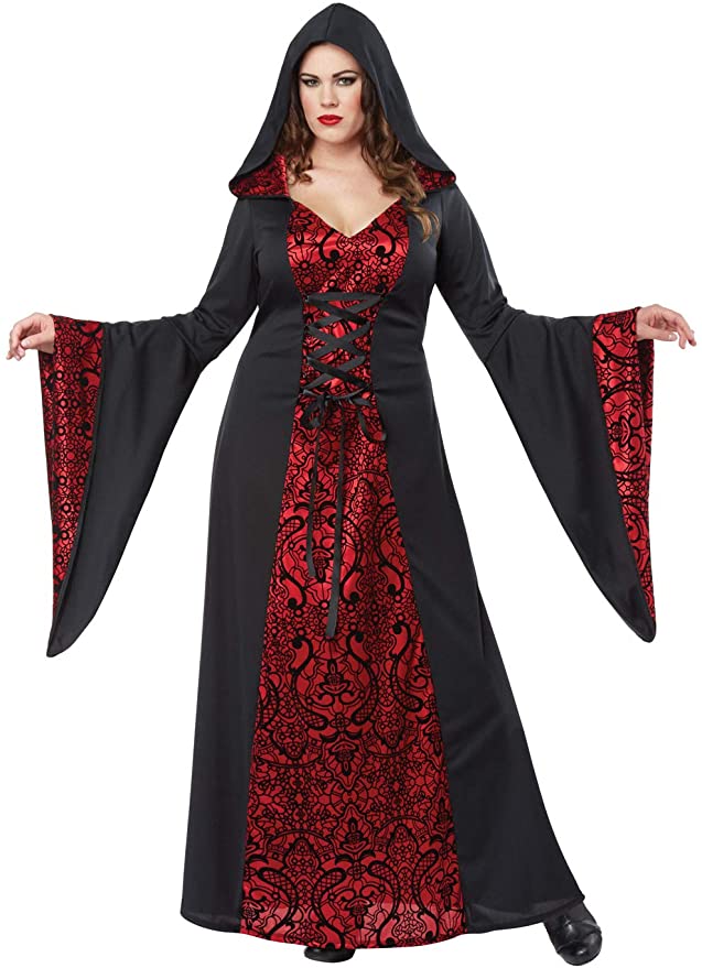 Gothic Robe Woman Plus Costume by California Costumes only at  TeeJayTraders.com