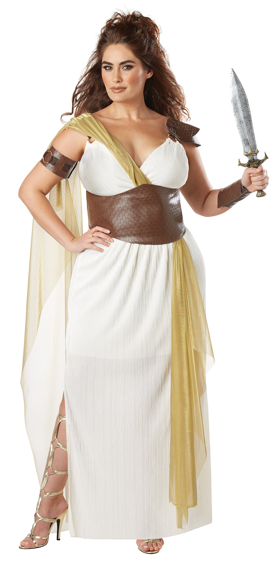 Spartan Warrior Queen Woman Plus Costume by California Costumes only at  TeeJayTraders.com