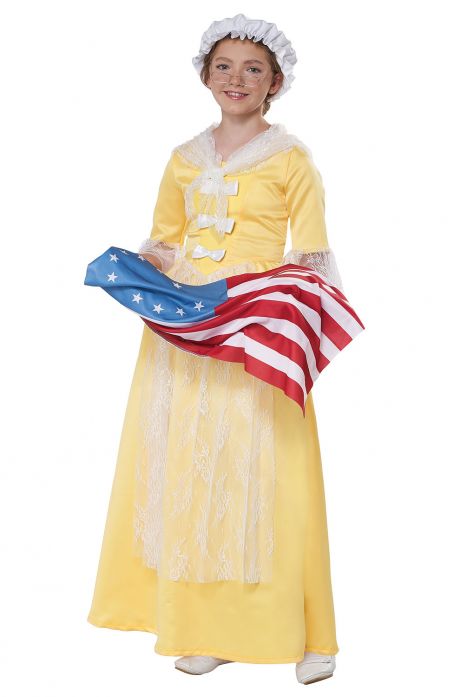 Betsy Ross An American Icon Girls Costume by California Costumes only at  TeeJayTraders.com