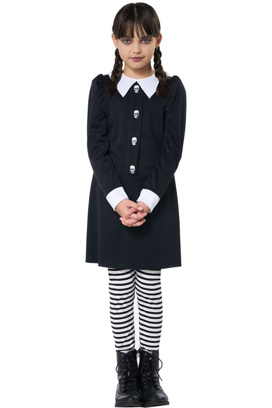 Addams Wednessdday Dreadful Girls Costume by California Costumes only at  TeeJayTraders.com