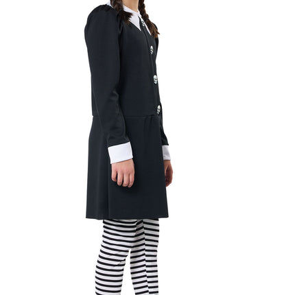 Addams Wednessdday Dreadful Girls Costume by California Costumes only at  TeeJayTraders.com - Image 2