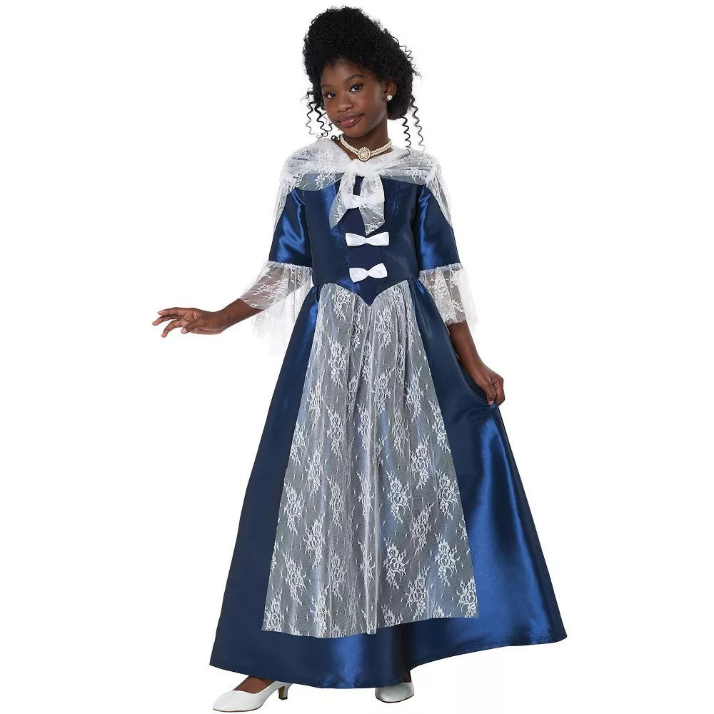 Kids Girl's Colonial Period Costume Tee Jay Traders Kids Girl's Colonial Period Costume Tee Jay Traders