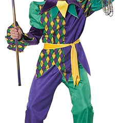 Deluxe Mardi Gras Jester Men Costume by California Costumes only at  TeeJayTraders.com