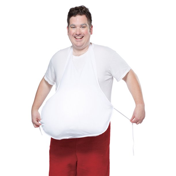 Santa Belly Stuffer Apron by California Costumes only at  TeeJayTraders.com