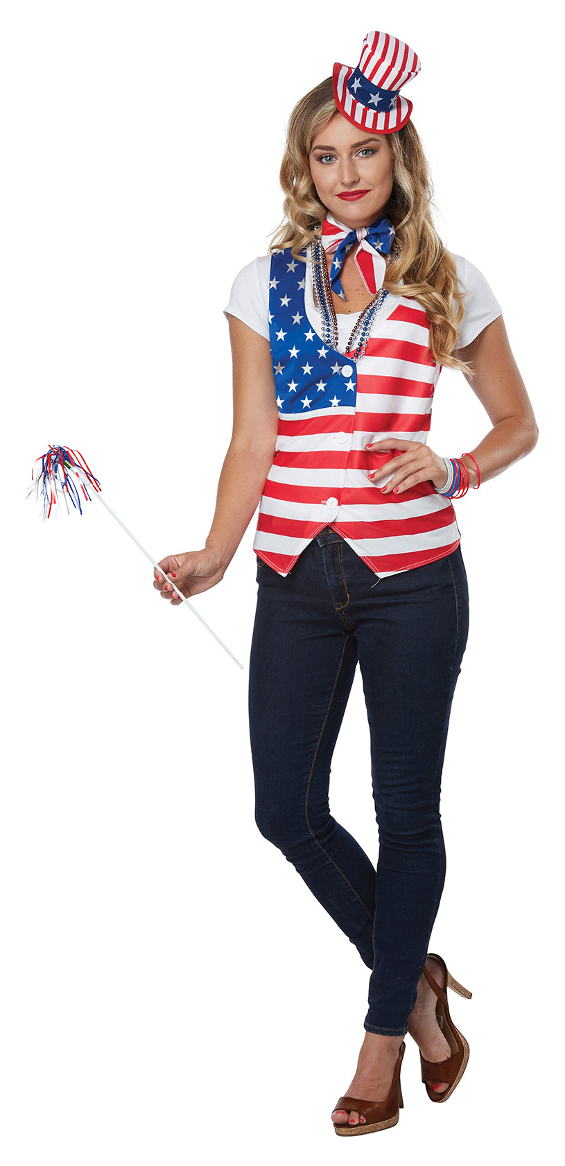 Patriotic Costume Kit Unisex by California Costumes only at  TeeJayTraders.com - Image 2