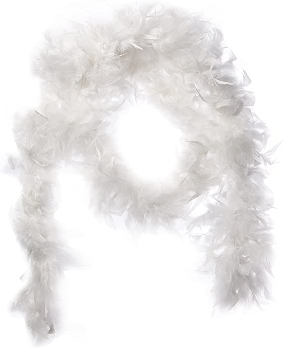 Woman Feathered Boa White by California Costumes only at  TeeJayTraders.com