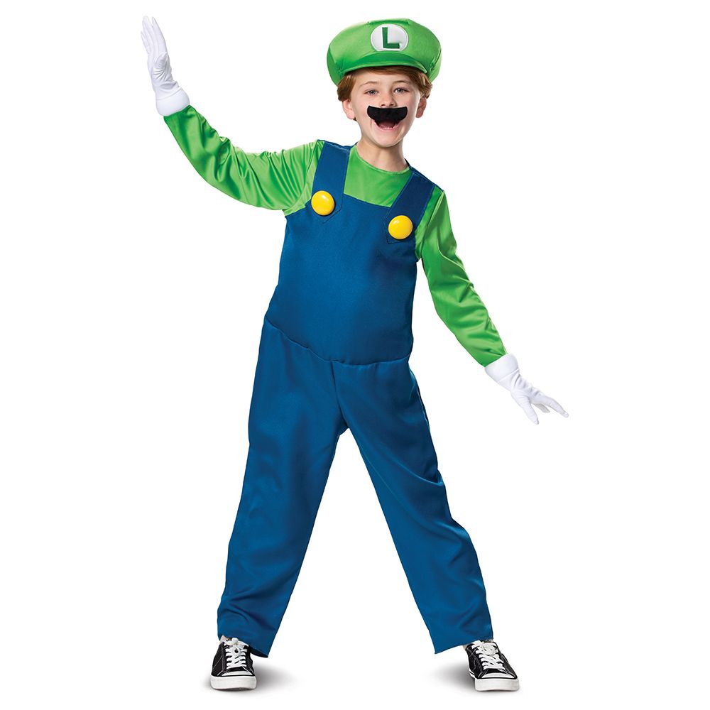 Super Mario Luigi Boys Costume by Disguise Costumes only at  TeeJayTraders.com