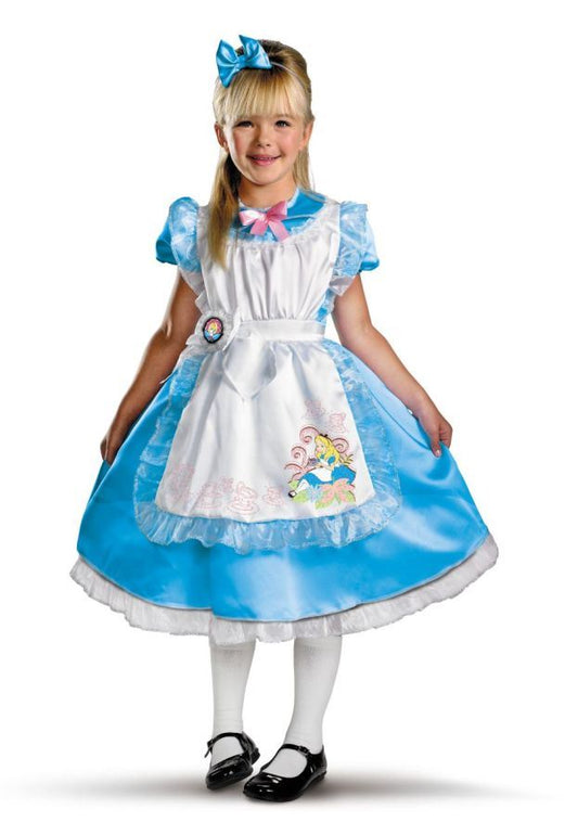 Alice Licensed Disney Wonderland Girls Deluxe Book Character Costume by Disguise only at  TeeJayTraders.com