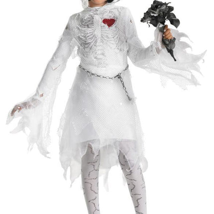 Skeleton Bride Girls Costume by Disguise only at  TeeJayTraders.com - Image 2