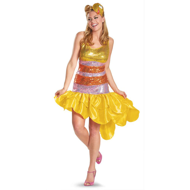Sesame Big Bird Sequin Women  Costume by Disguise only at  TeeJayTraders.com
