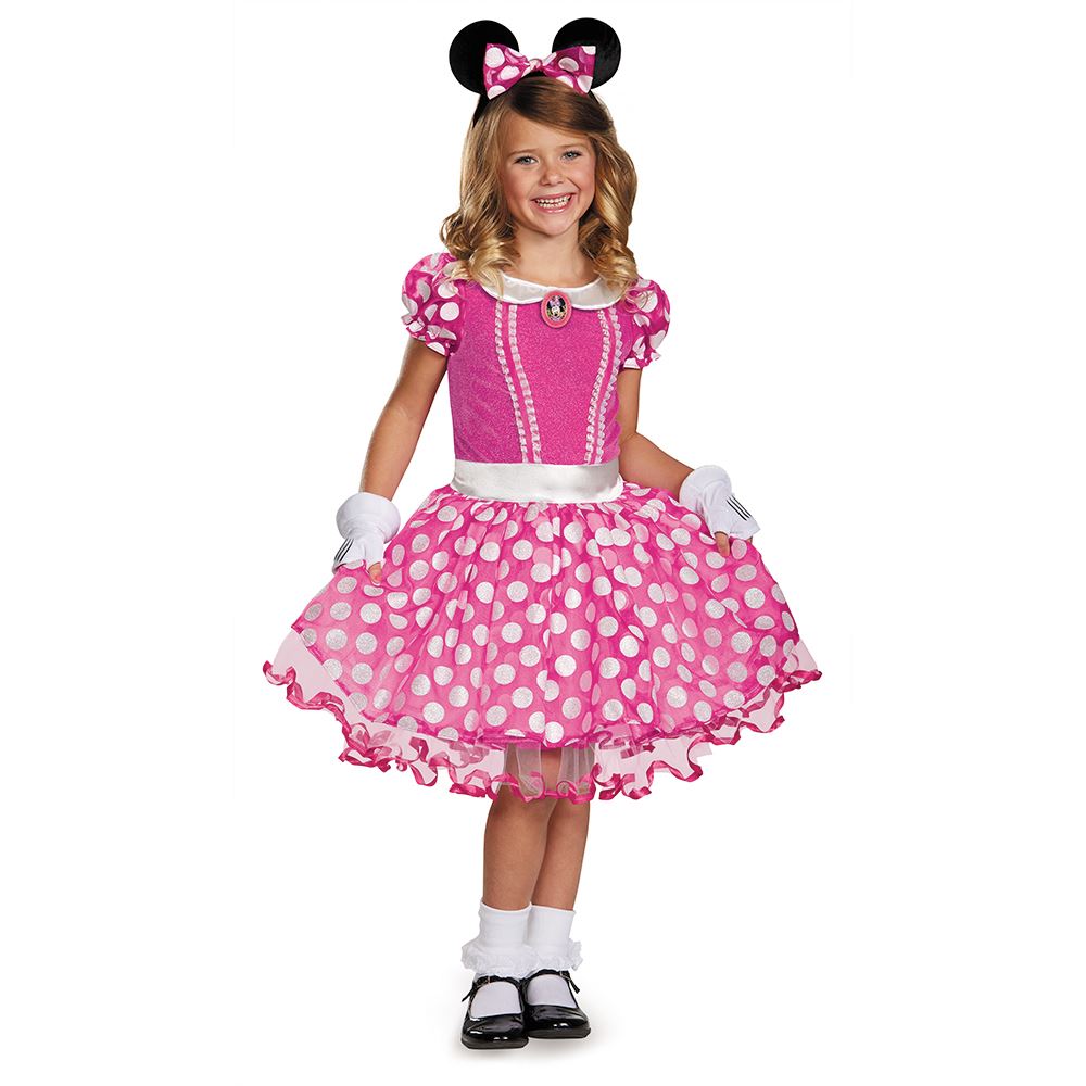 Disney Pink Minnie Girls Costume by Disguise only at  TeeJayTraders.com