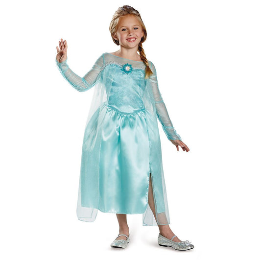 Disney Frozen Elsa Snow Queen Gown Classic Girls Costume by Disguise only at  TeeJayTraders.com