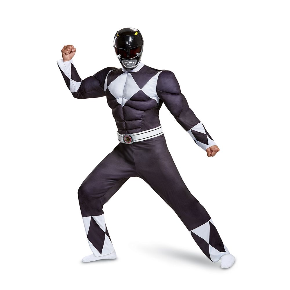 Black Ranger Muscle Men Costume by Disguise Costumes only at  TeeJayTraders.com - Image 3