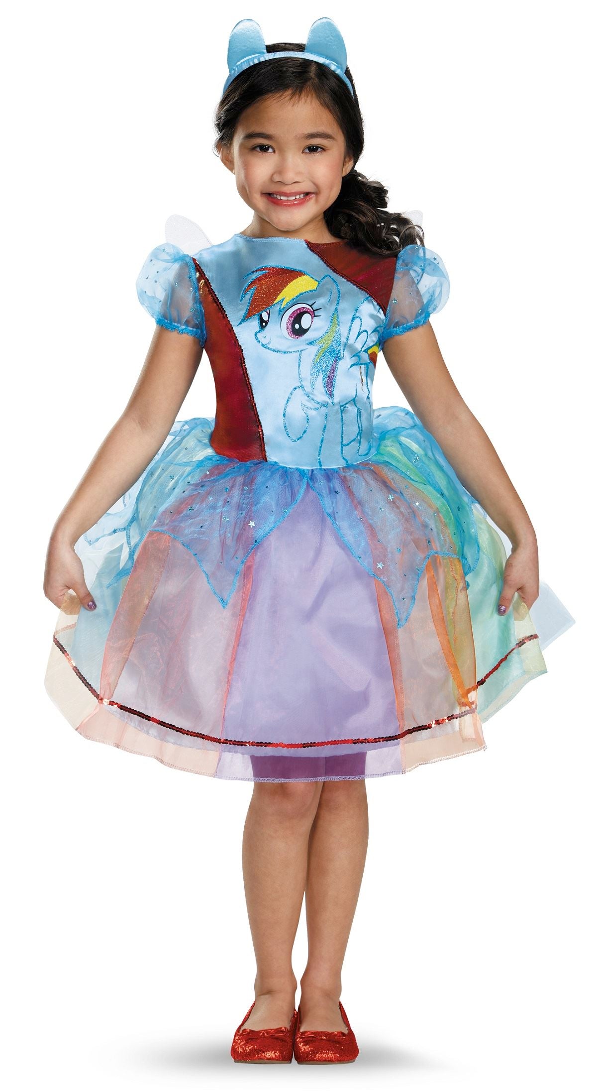 Rainbow Dash Girls Deluxe Pony Costume by Disguise Costumes only at  TeeJayTraders.com