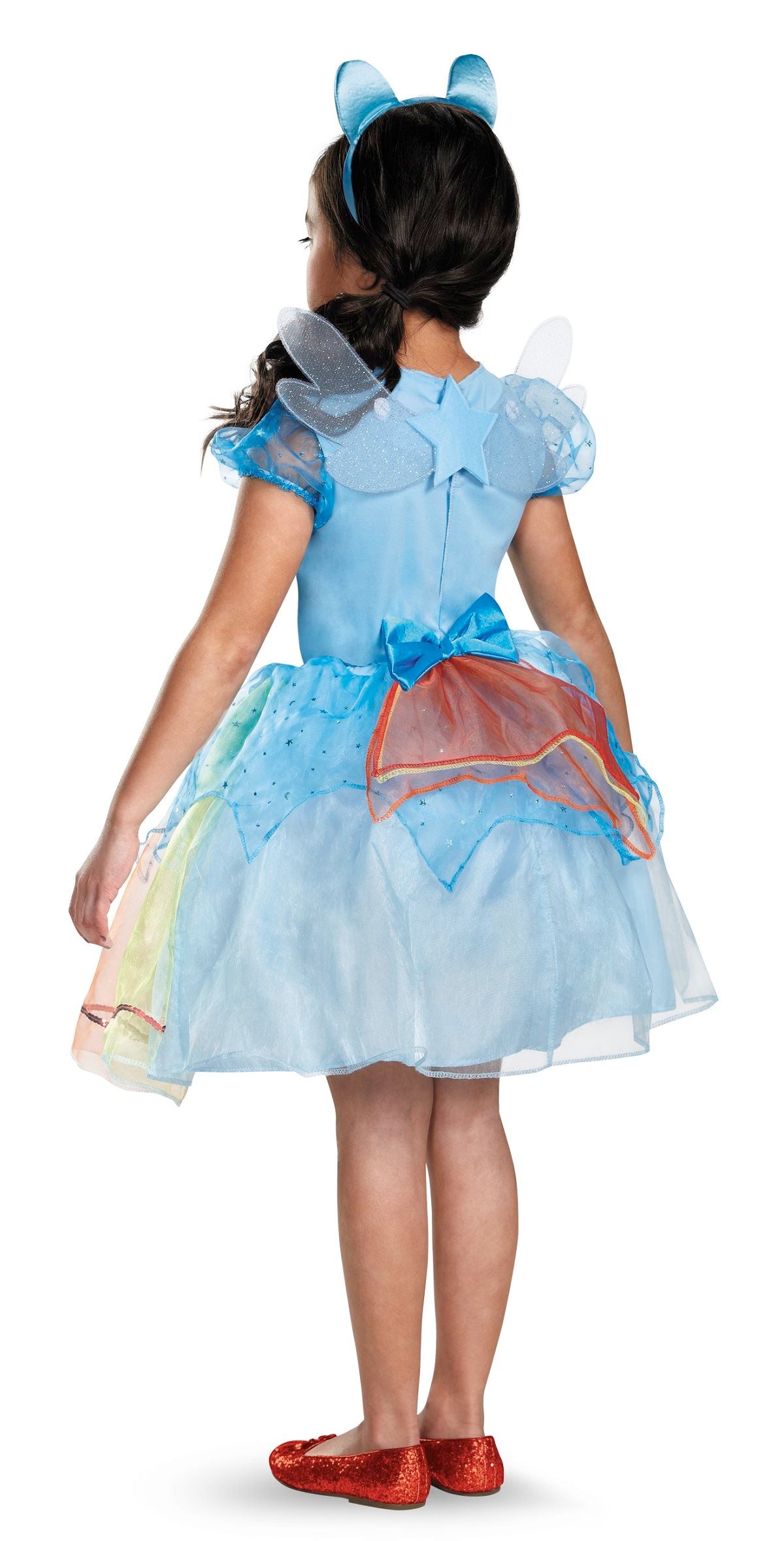 Rainbow Dash Girls Deluxe Pony Costume by Disguise Costumes only at  TeeJayTraders.com - Image 2