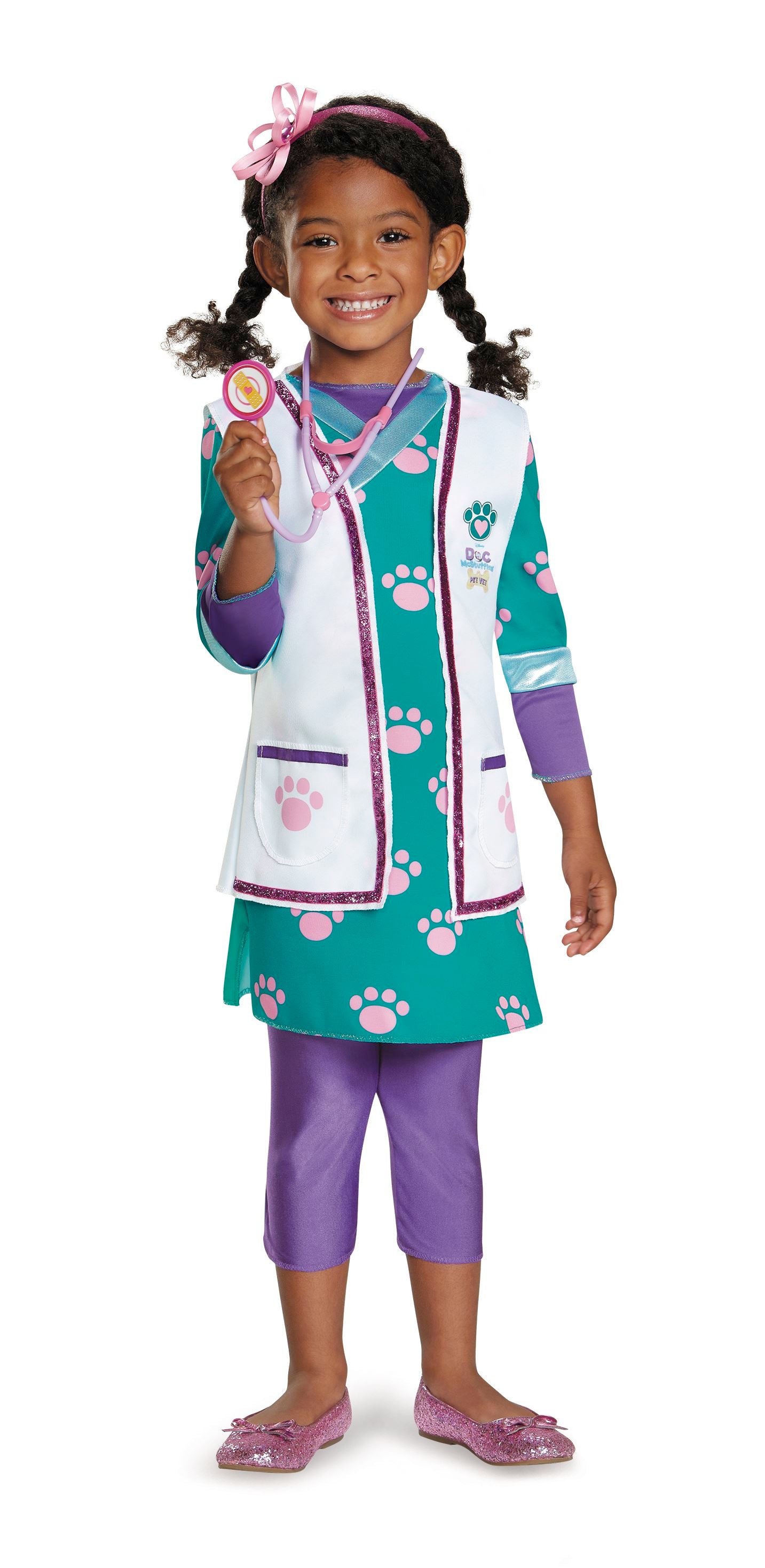 Doc Mcstuffins Pet Vet Girls Costume by Disguise Costumes only at  TeeJayTraders.com