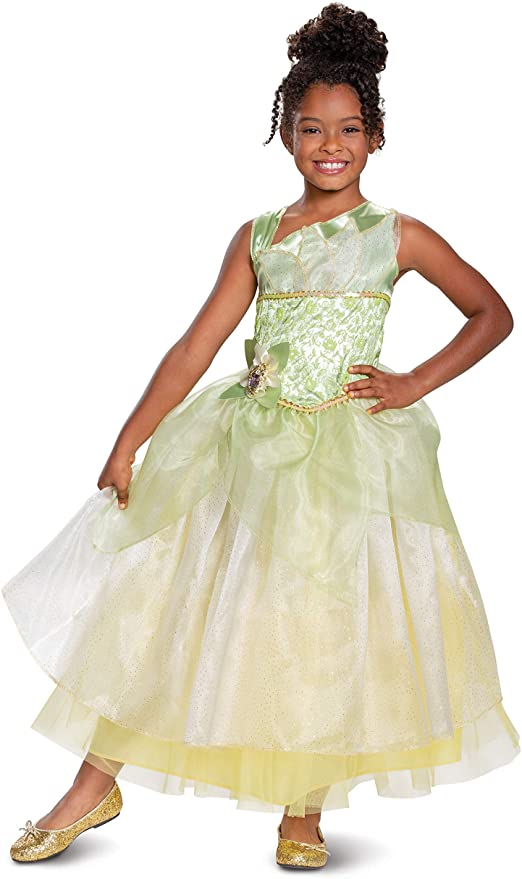 Tiana Deluxe Girls Costume by Disguise Costumes only at  TeeJayTraders.com