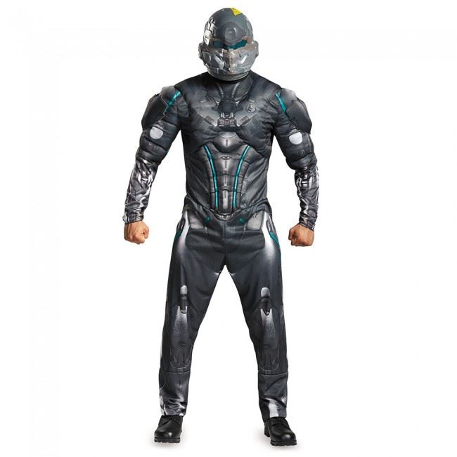 Spartan Locke Halo Men Muscle  Costume by Disguise Costumes only at  TeeJayTraders.com