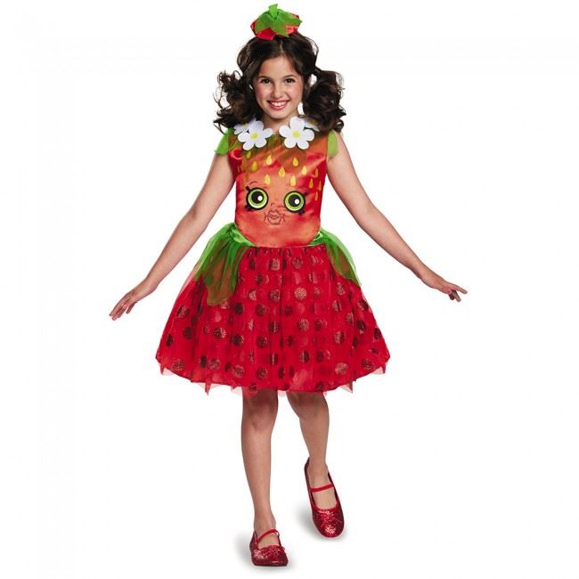 Strawberry Shopkins Girls Costume by Disguise Costumes only at  TeeJayTraders.com