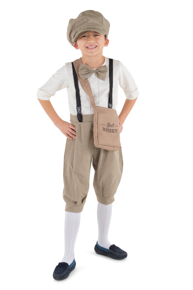 Vintage Newsboy Kids Costume by Dress Up America only at  TeeJayTraders.com