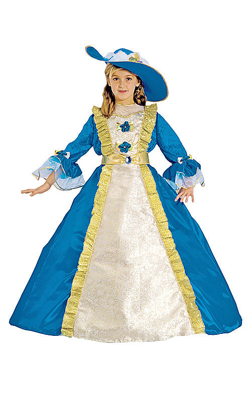 Blue Princess Girls Deluxe Costume by Dress Up America only at  TeeJayTraders.com - Image 2