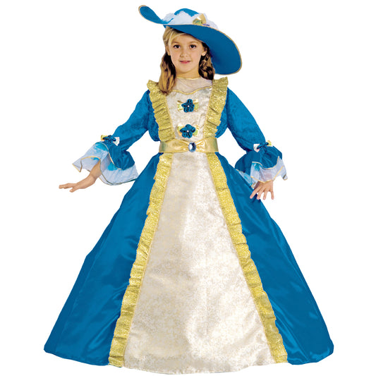 Blue Princess Girls Deluxe Costume by Dress Up America only at  TeeJayTraders.com