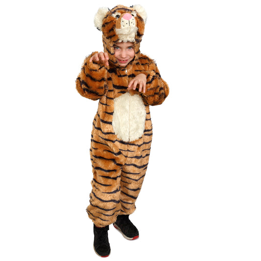 Striped Tiger Plush Deluxe Costume by Dress Up America only at  TeeJayTraders.com