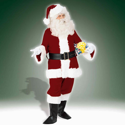 Deluxe Velvet Santa Men Costume by Forum only at  TeeJayTraders.com