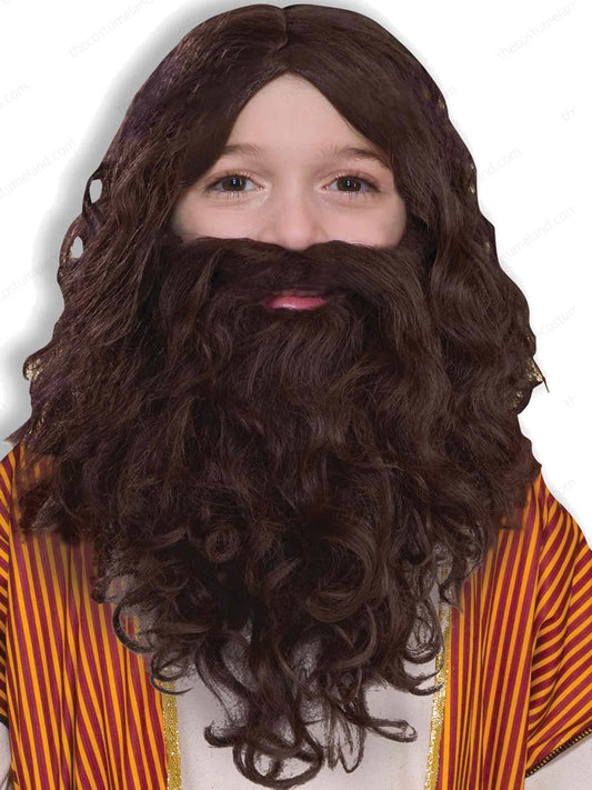 Kids Biblical Jesus Wig And Beard Set by Forum Novelties only at  TeeJayTraders.com