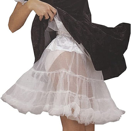 Adult Plus Size Women's White Crinoline