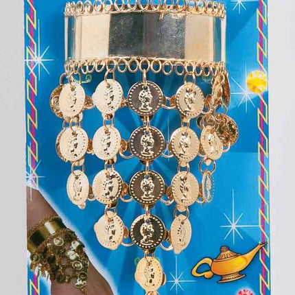 Arabian Princess Coin Bracelet With Ring by Forum Novelties only at  TeeJayTraders.com
