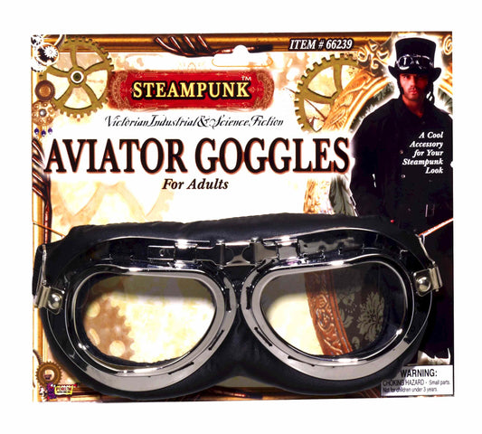 Aviator Steampunk Glasses by Forum Novelties only at  TeeJayTraders.com