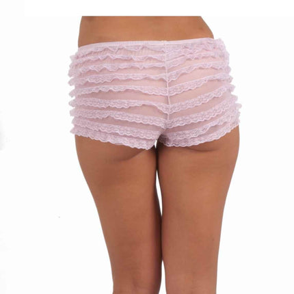 Light Pink Ruffle Tanga Short by Forum Novelties only at  TeeJayTraders.com