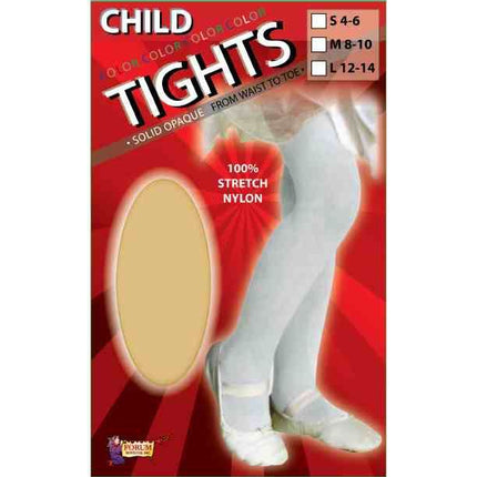 Girls Nylon Stretch Tan Tights by Forum Novelties only at  TeeJayTraders.com