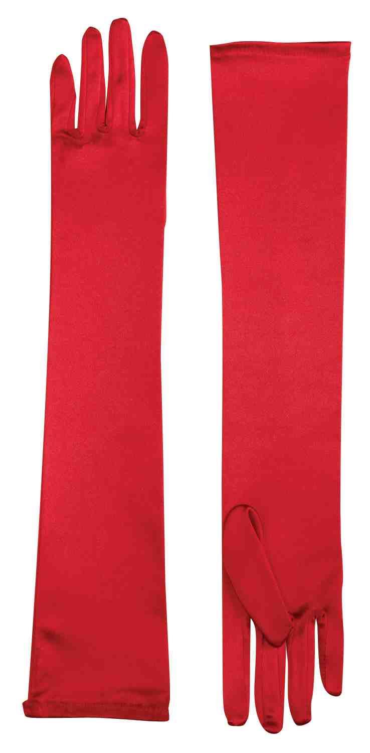 Long Satin Gloves Red by Forum Novelties only at  TeeJayTraders.com