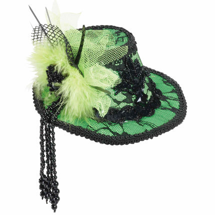 Mini Lace Fedora Hair Clip Hat by Forum Novelties only at  TeeJayTraders.com - Image 2