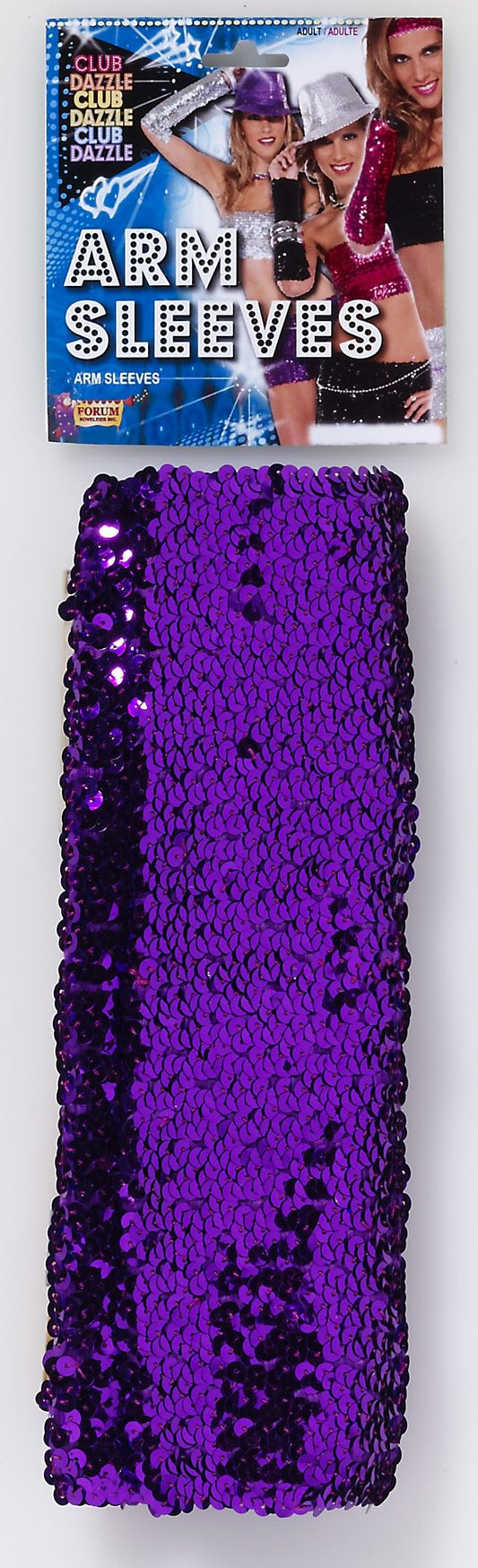 Purple Sequin Arm Sleeves by Forum Novelties only at  TeeJayTraders.com