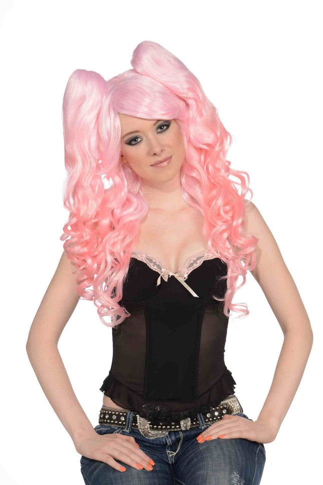 Light Pink Women Wig And Ponies by Forum Novelties only at  TeeJayTraders.com