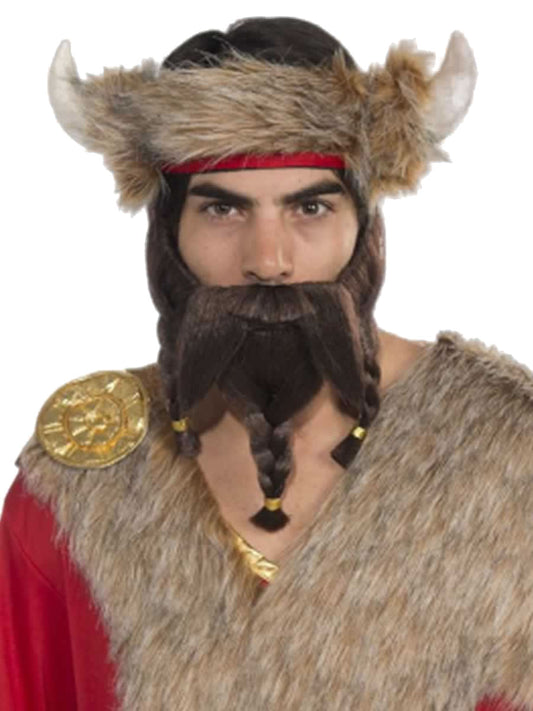 Adult Men's Warrior Beard Brown