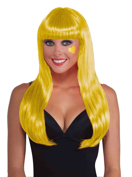 Neon Yellow Women Long Wig by Forum Novelties only at  TeeJayTraders.com