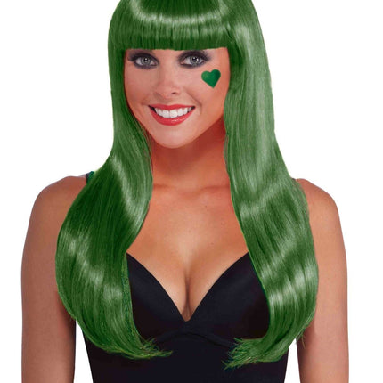 Neon Green Women Long Wig by Forum Novelties only at  TeeJayTraders.com